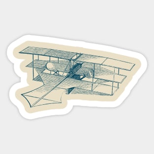 Historical plane sketch Sticker